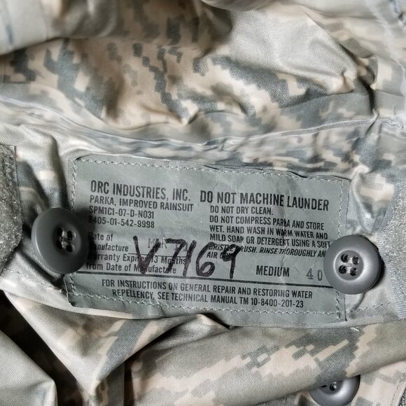 ORC Industries US Military Jacket Parka Rainsuit w/ Weather Liner Coat Mens Med - Picture 12 of 12